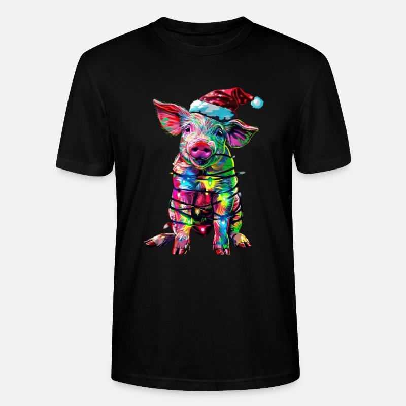 Noël cochon - T-shirt bio CRAFTER Stanley Stella Unisexe - noir