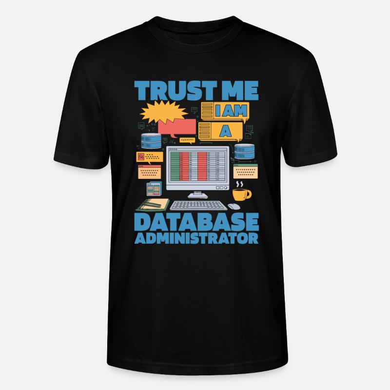 Database Administrator - Stanley/Stella CRAFTER Unisex Organic T-Shirt - black