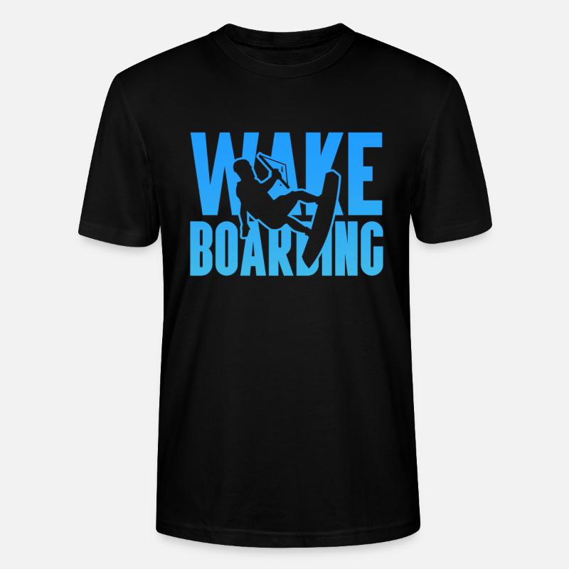 Wakeboard Wakeboarder Wakeboarding Geschenk - Stanley/Stella Unisex Bio-T-Shirt CRAFTER - Schwarz