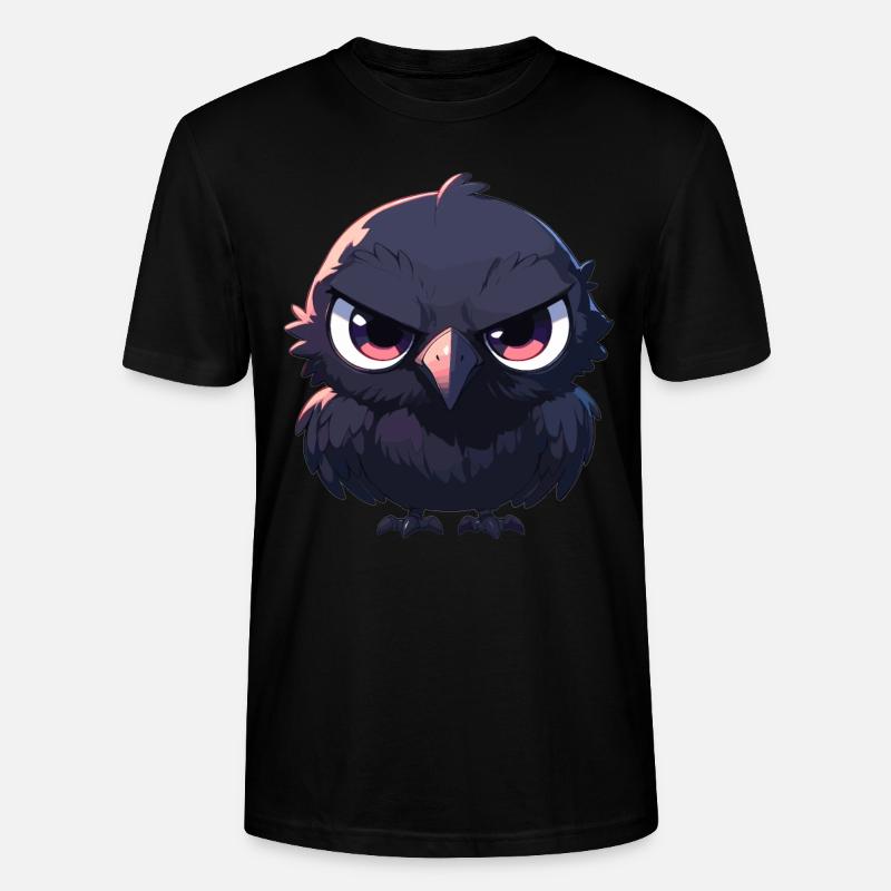 Krähen Krähe - Stanley/Stella Unisex Bio-T-Shirt CRAFTER - Schwarz