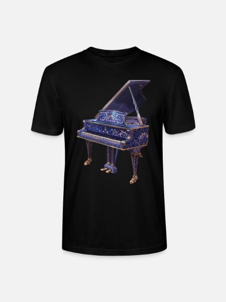 Klavier - Stanley/Stella Unisex Bio-T-Shirt CRAFTER - Schwarz
