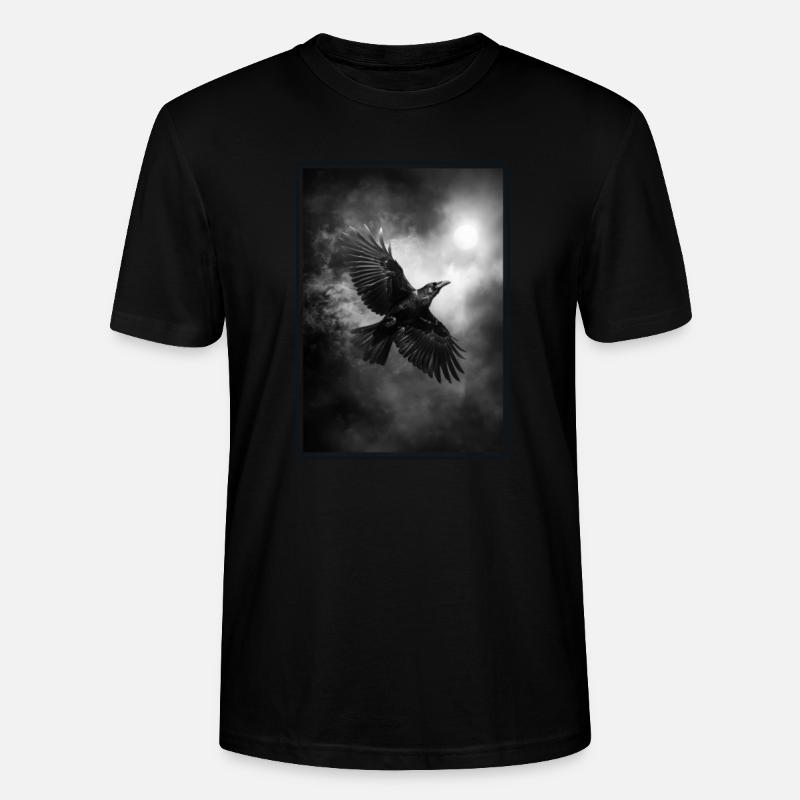 Krähen Krähe - Stanley/Stella Unisex Bio-T-Shirt CRAFTER - Schwarz