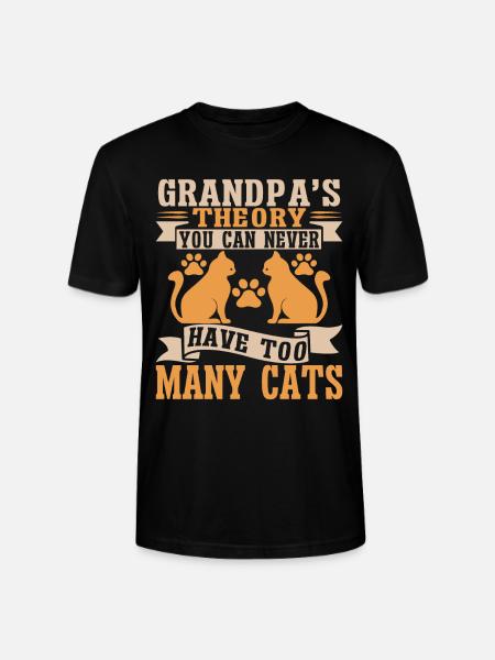 Chats Cadeaux Papy - T-shirt bio CRAFTER Stanley Stella Unisexe - noir