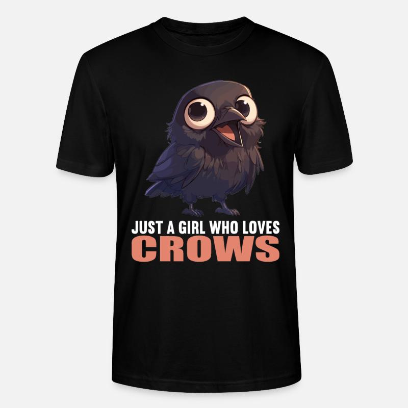 Krähen Krähe - Stanley/Stella Unisex Bio-T-Shirt CRAFTER - Schwarz
