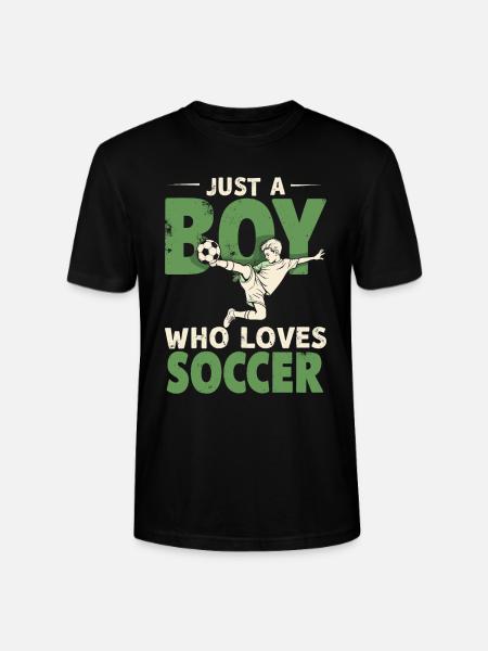 Fußball Fußballer, Fussballspieler Junge - Ekologisk T-shirt CRAFTER unisex från Stanley/Stella - svart
