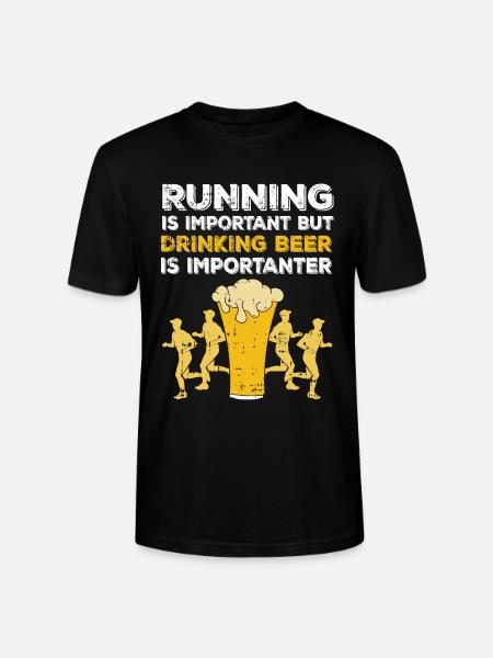 Bier trinken ist wichtig - Stanley/Stella Unisex Bio-T-Shirt CRAFTER - Schwarz