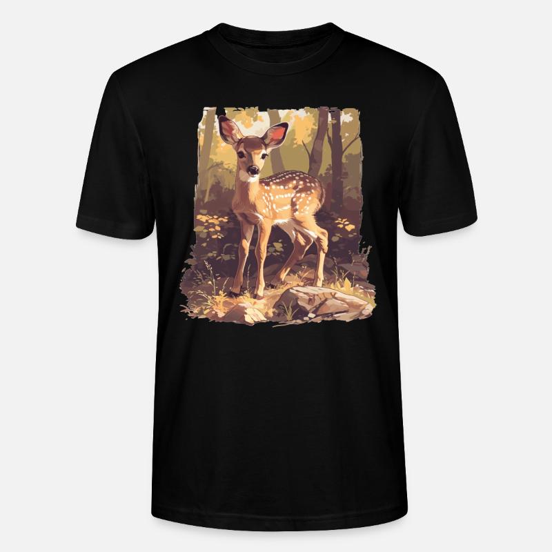 Cerf Cerf - T-shirt bio CRAFTER Stanley Stella Unisexe - noir
