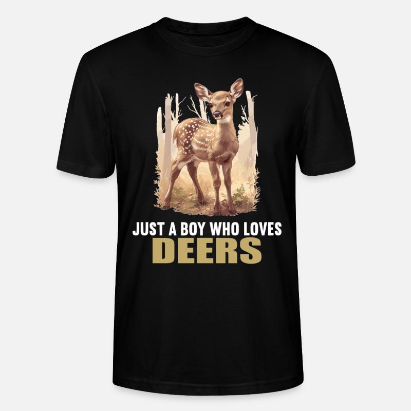 Cerf Cerf - T-shirt bio CRAFTER Stanley Stella Unisexe - noir