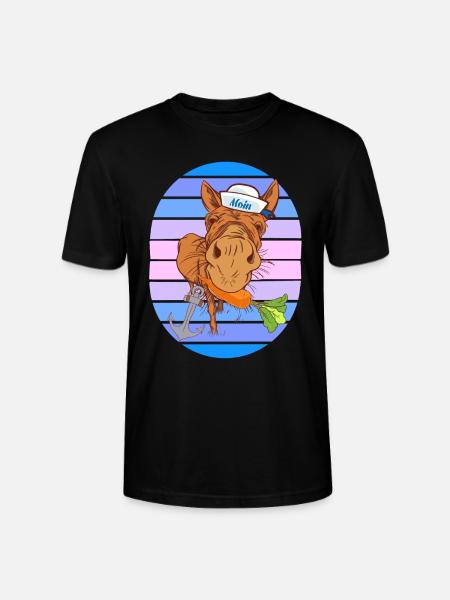 marin marin Moin Ahoy - T-shirt bio CRAFTER Stanley Stella Unisexe - noir