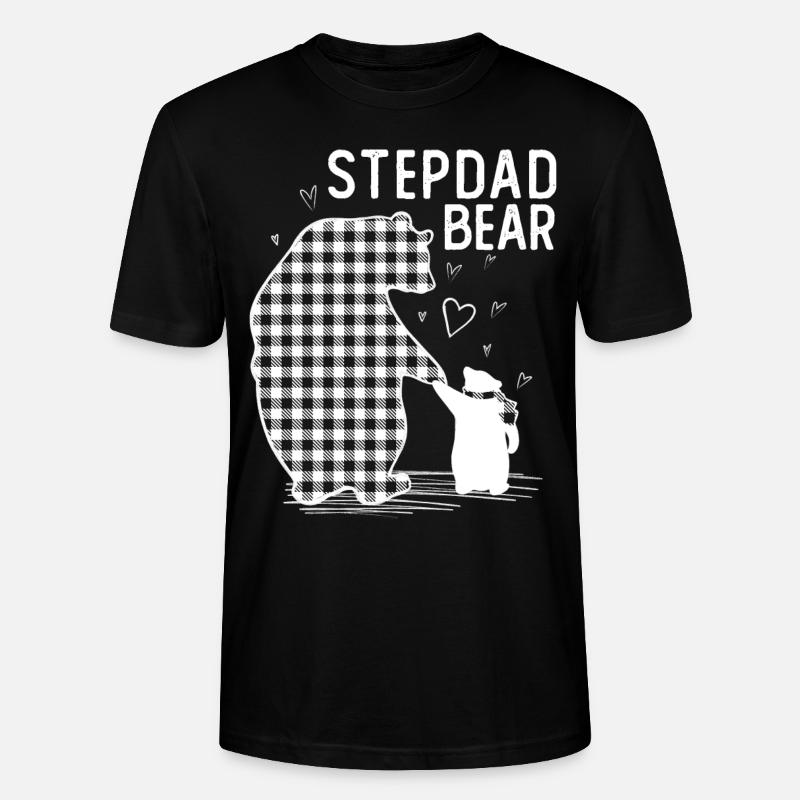 Stepdad Bear - Stanley/Stella Unisex Bio-T-Shirt CRAFTER - Schwarz