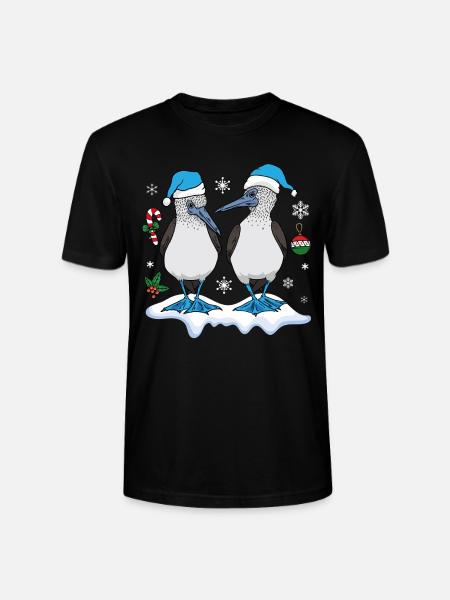 Blue-footed boobies Christmas - Stanley/Stella CRAFTER Unisex Organic T-Shirt - black