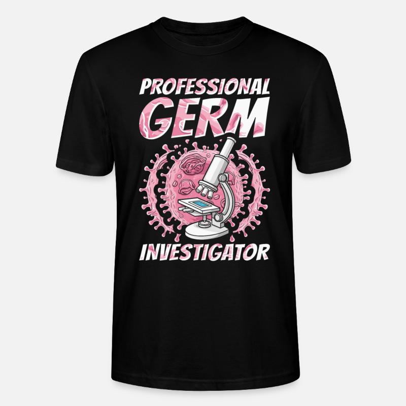 Bactériologiste - T-shirt bio CRAFTER Stanley Stella Unisexe - noir