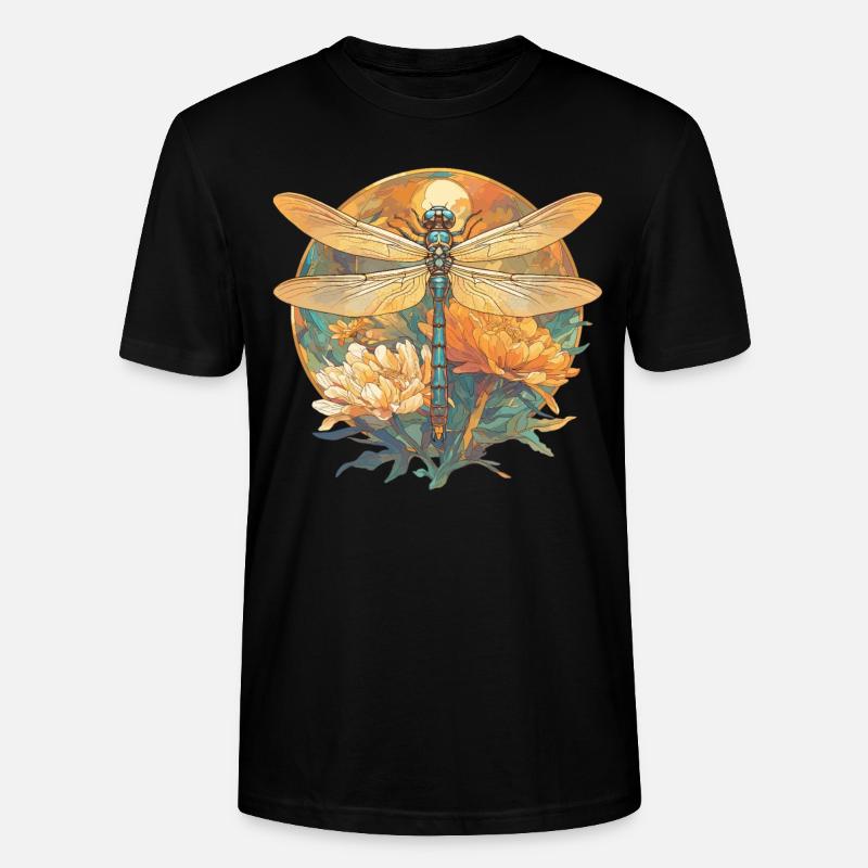 Libellen Libelle - Stanley/Stella Unisex Bio-T-Shirt CRAFTER - Schwarz