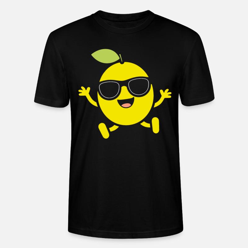 Zitrone - Stanley/Stella Unisex Bio-T-Shirt CRAFTER - Schwarz