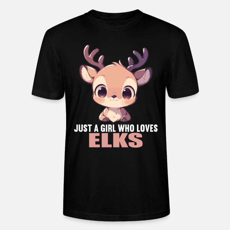 Elche Elch - Stanley/Stella Unisex Bio-T-Shirt CRAFTER - Schwarz