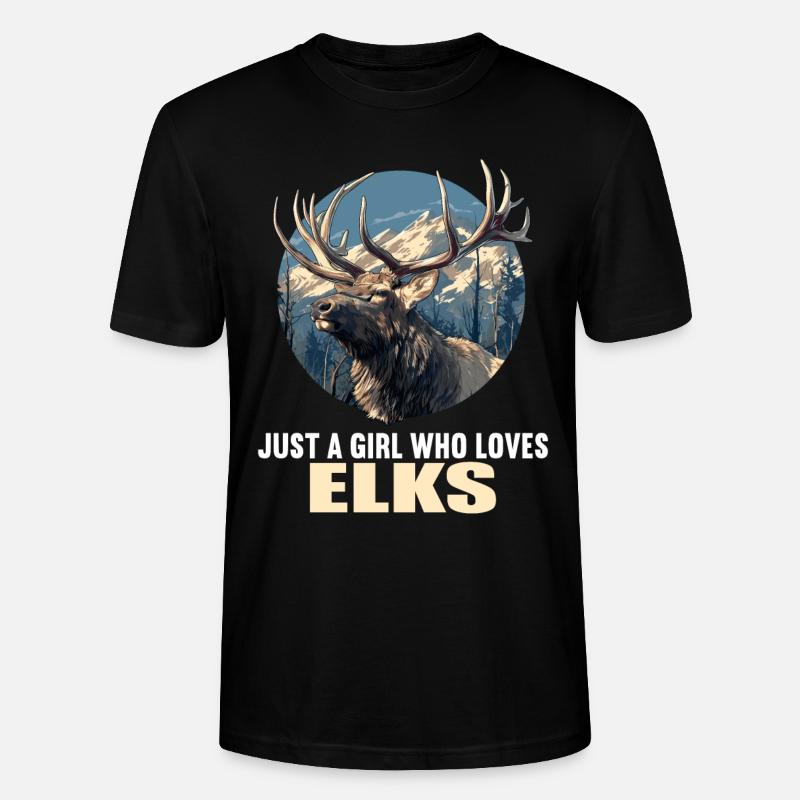 Elche Elch - Stanley/Stella Unisex Bio-T-Shirt CRAFTER - Schwarz