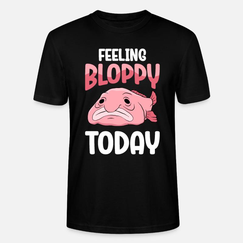 Drôle de poisson Blobfish mignon - T-shirt bio CRAFTER Stanley Stella Unisexe - noir