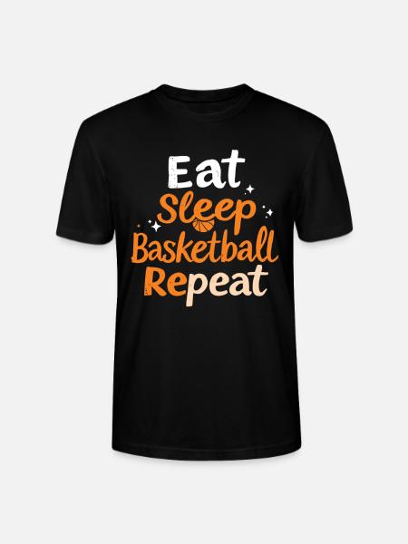 Spis Søvn Basketball Gentag Basketball - Stanley Stella CRAFTER unisex økologisk-T-shirt - sort