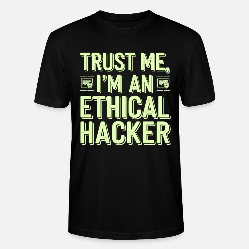 Ethical Hacking Cybersecurity Digital - Stanley/Stella CRAFTER Unisex Organic T-Shirt - black