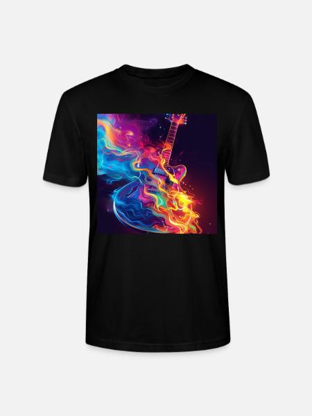 Guitar - Stanley/Stella CRAFTER Unisex Organic T-Shirt - black