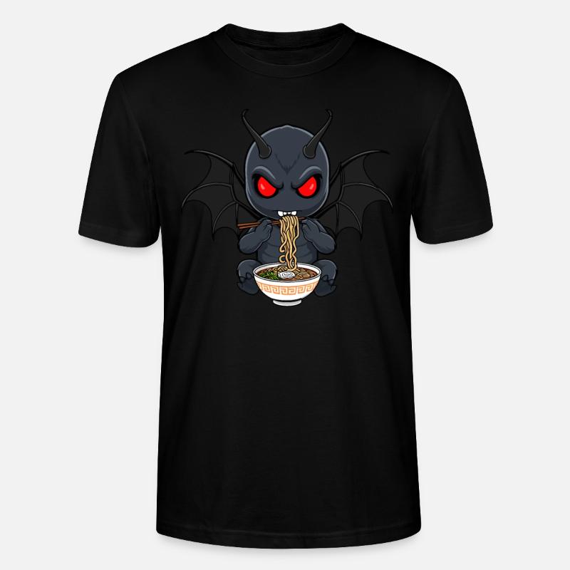 Mothman Ramen - Stanley/Stella Unisex Bio-T-Shirt CRAFTER - Schwarz