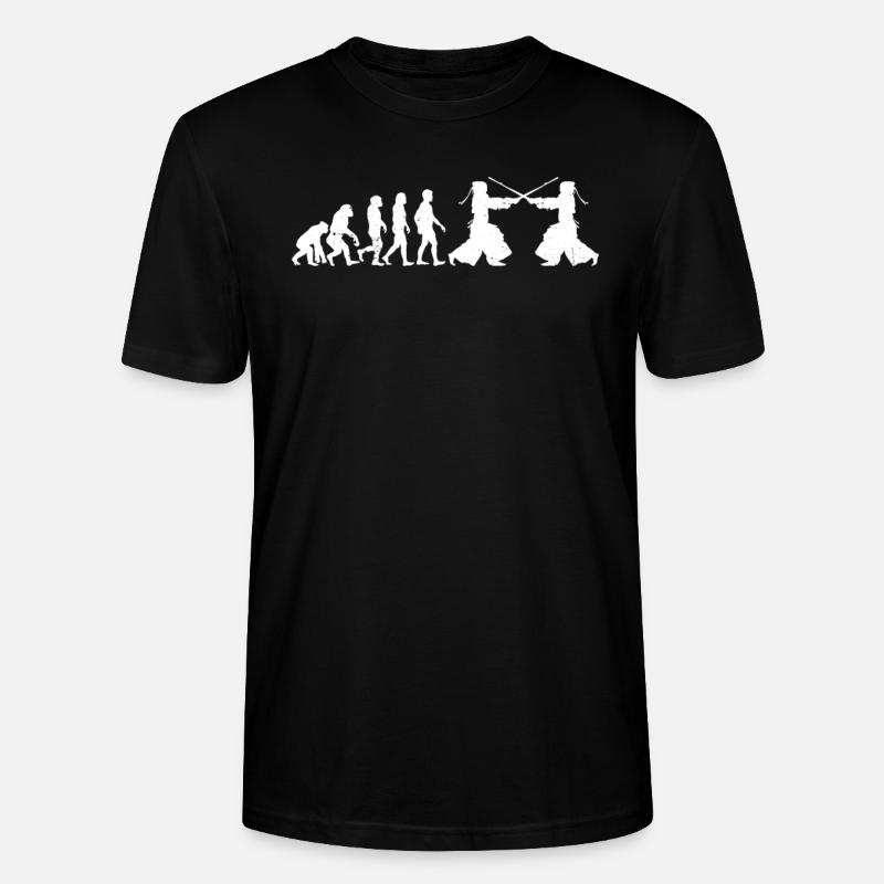 Kendo Fighter Kendo Evolution - Stanley/Stella Unisex Bio-T-Shirt CRAFTER - Schwarz