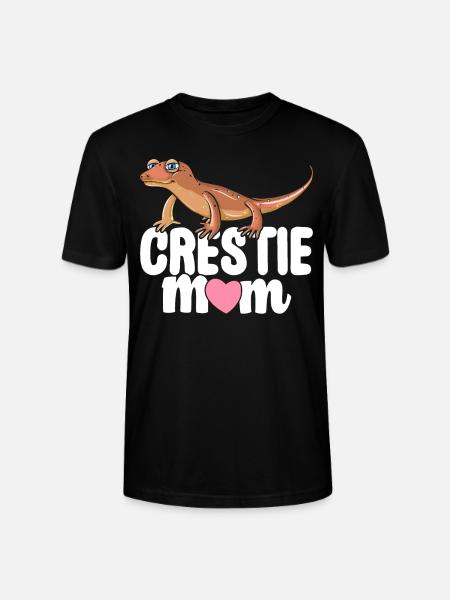 Crestie Mom Crested Gecko Lizard - Stanley/Stella CRAFTER Unisex Organic T-Shirt - black