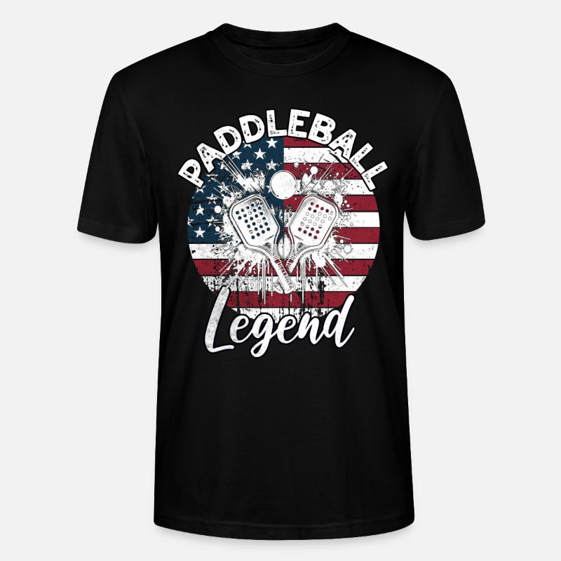 Paddleball Sprüche - Stanley/Stella Unisex Bio-T-Shirt CRAFTER - Schwarz