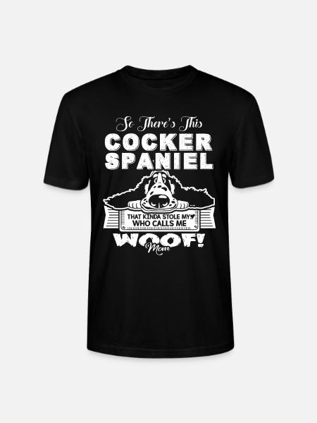 Cocker Spaniel Mom - Stanley/Stella CRAFTER Unisex Organic T-Shirt - black