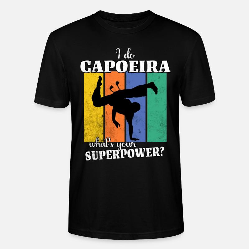 Lustiger Capoeira Spruch - Stanley/Stella Unisex Bio-T-Shirt CRAFTER - Schwarz
