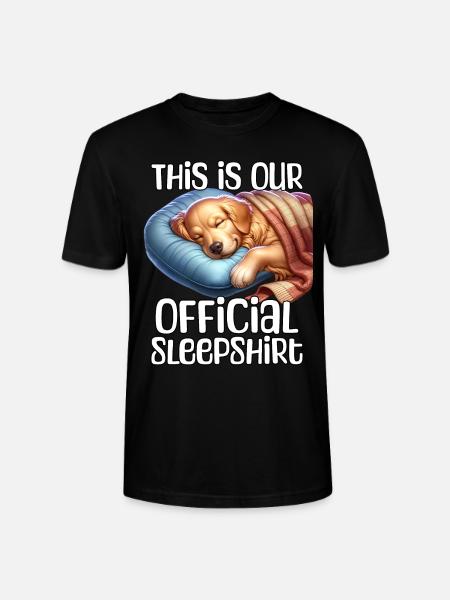 Funny Retriever Sleep Shirt - Stanley/Stella CRAFTER Unisex Organic T-Shirt - black