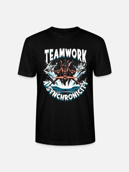 Synchronized Swimming Synchro Swimmers - Stanley/Stella CRAFTER Unisex Organic T-Shirt - black