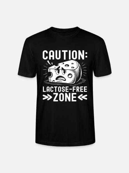 Lactose intolerance Lactose intolerant - Stanley/Stella CRAFTER Unisex Organic T-Shirt - black