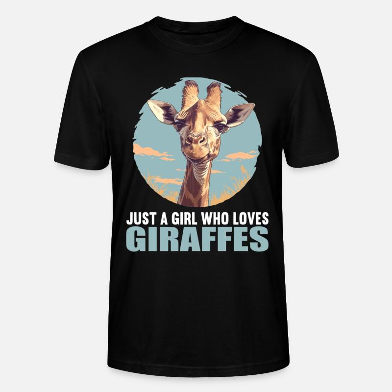 Giraffen Giraffe - Stanley/Stella Unisex Bio-T-Shirt CRAFTER - Schwarz