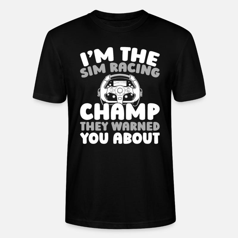 Sim Racing - Stanley/Stella Unisex Bio-T-Shirt CRAFTER - Schwarz