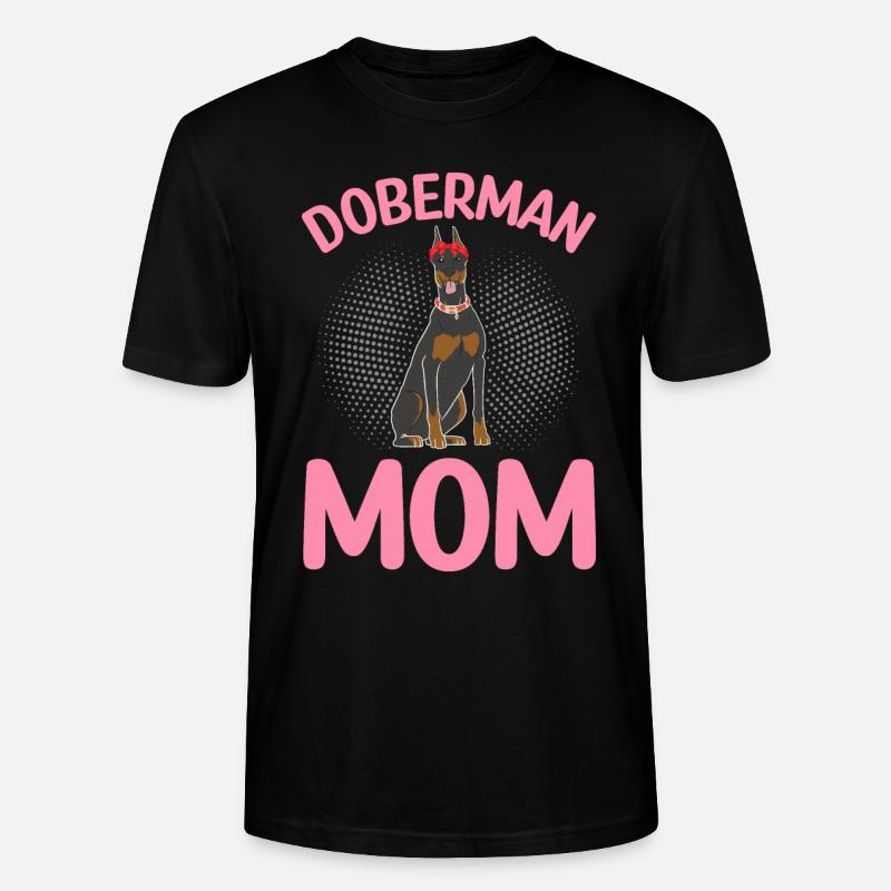 Dobermann Mama Dobermann Halstuch - Stanley/Stella Unisex Bio-T-Shirt CRAFTER - Schwarz