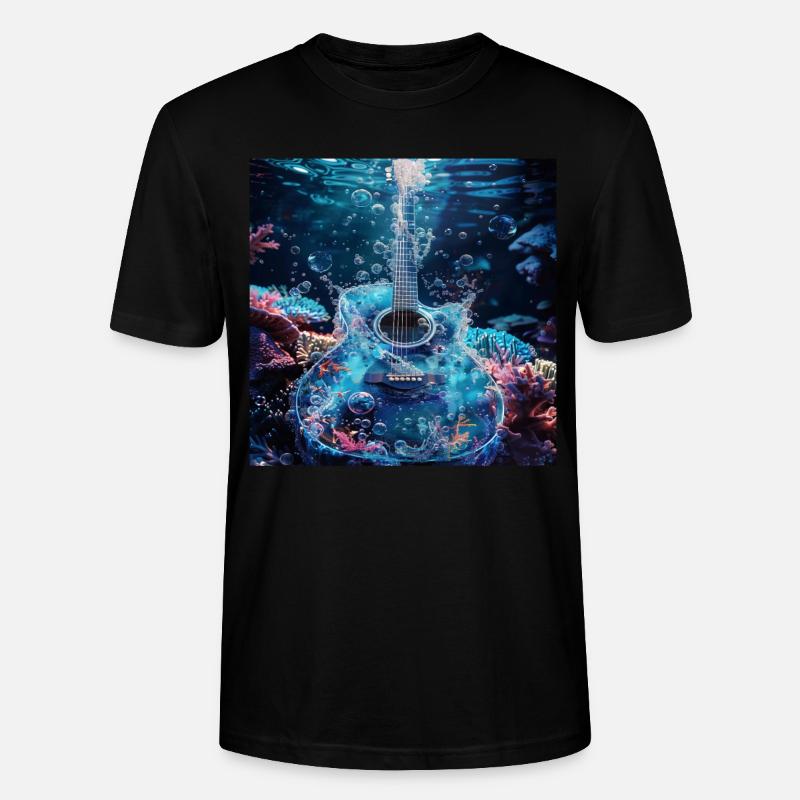 Gitarre - Stanley/Stella Unisex Bio-T-Shirt CRAFTER - Schwarz