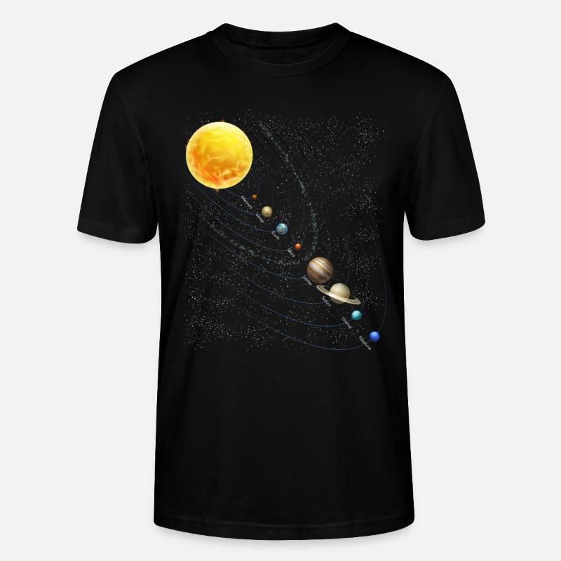 Planets Science Physics Universe Sun - Stanley/Stella CRAFTER Unisex Organic T-Shirt - black
