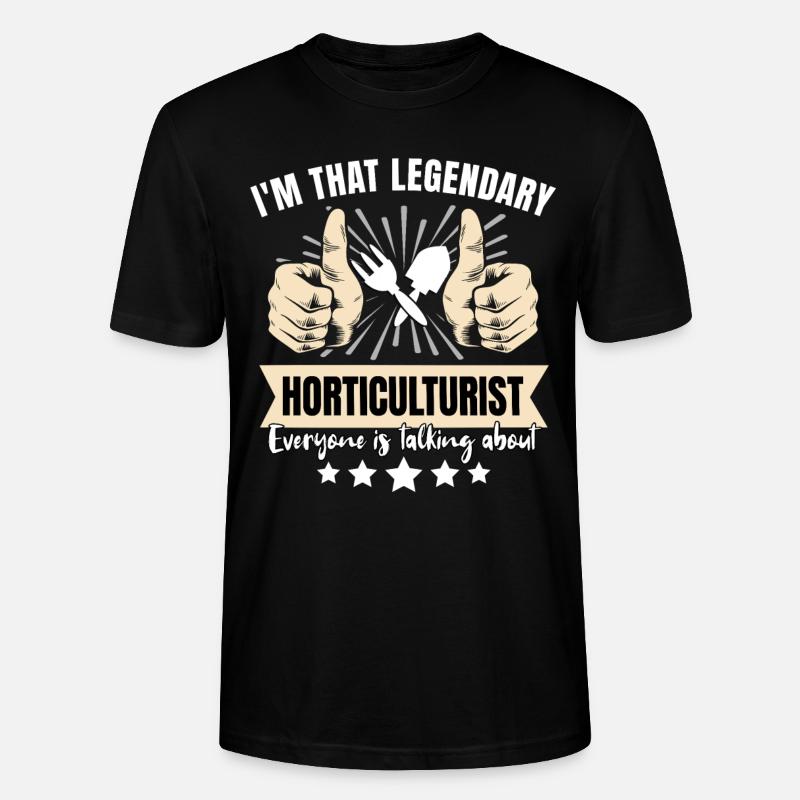 Legendärer Gartenbauer - Stanley/Stella Unisex Bio-T-Shirt CRAFTER - Schwarz