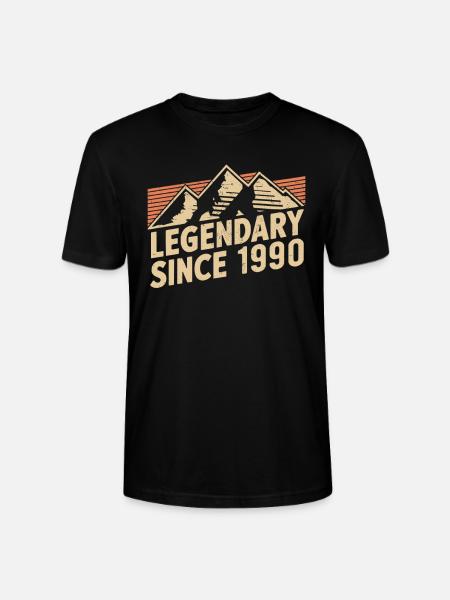 Legendary since 1990 Birthday - Stanley/Stella CRAFTER Unisex Organic T-Shirt - black