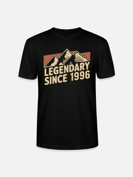 Legendary since 1996 Birthday - Stanley/Stella CRAFTER Unisex Organic T-Shirt - black