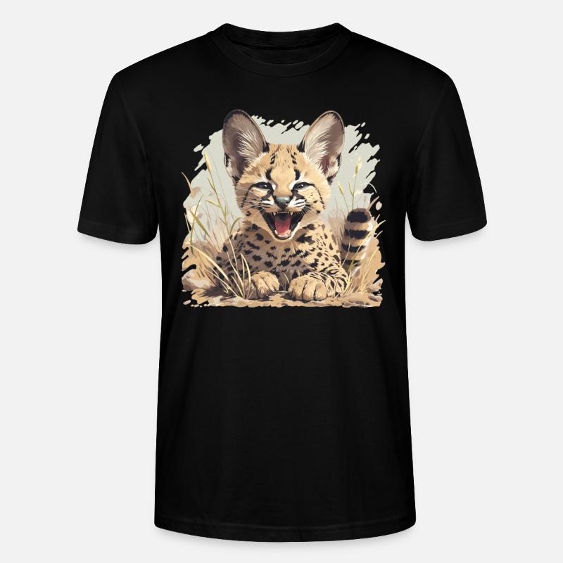 Servale Serval - T-shirt bio CRAFTER Stanley Stella Unisexe - noir