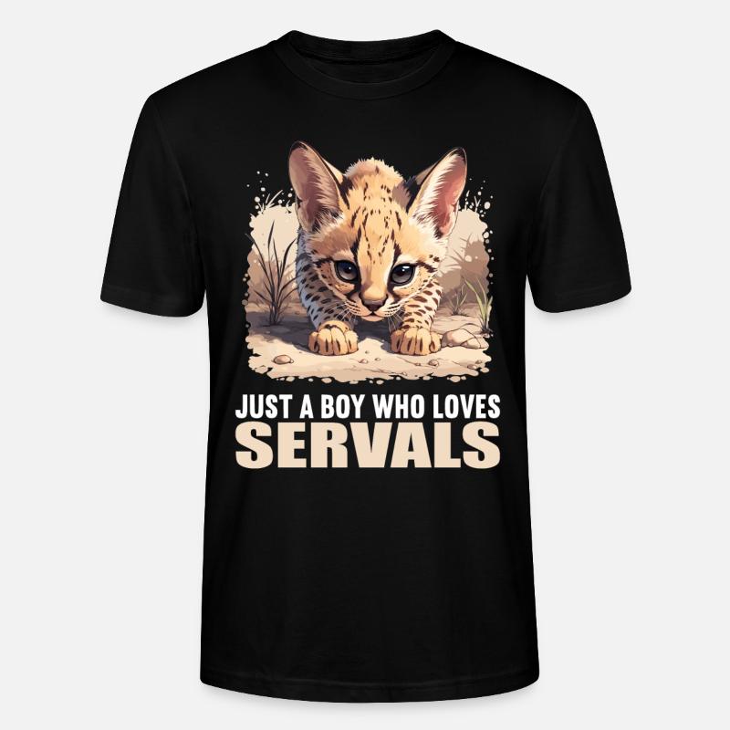 Servale Serval - T-shirt bio CRAFTER Stanley Stella Unisexe - noir
