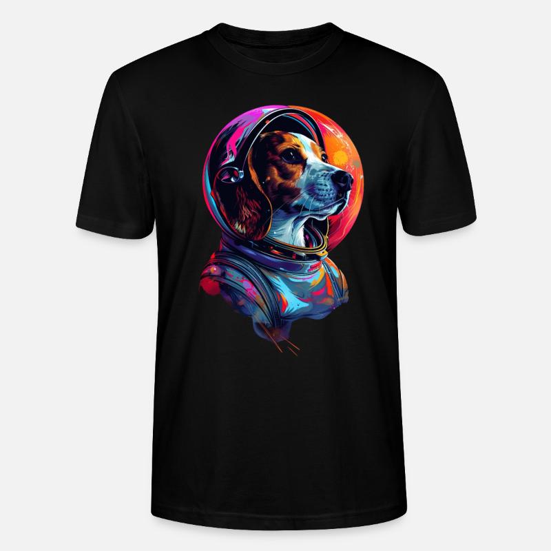 Beagle - Stanley/Stella Unisex Bio-T-Shirt CRAFTER - Schwarz