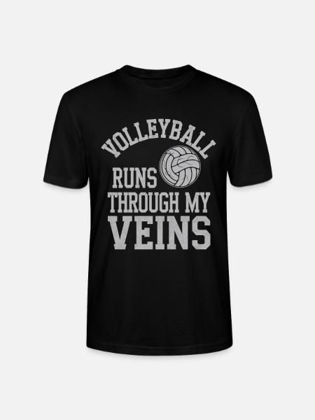 Volleyballspieler Und Fan Spike Servieren - Stanley/Stella Unisex Bio-T-Shirt CRAFTER - Schwarz