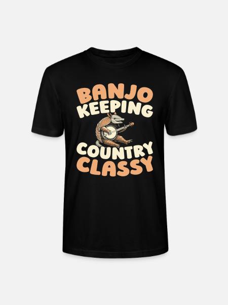 Banjo - Stanley/Stella CRAFTER Unisex Organic T-Shirt - black