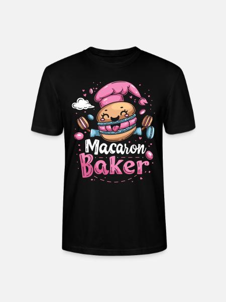 Macaron-liebhaber Macaron Baker - Stanley/Stella Unisex Bio-T-Shirt CRAFTER - Schwarz