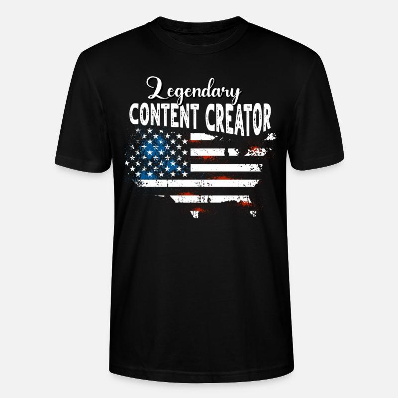 Content Creator US - Stanley/Stella CRAFTER Unisex Organic T-Shirt - black