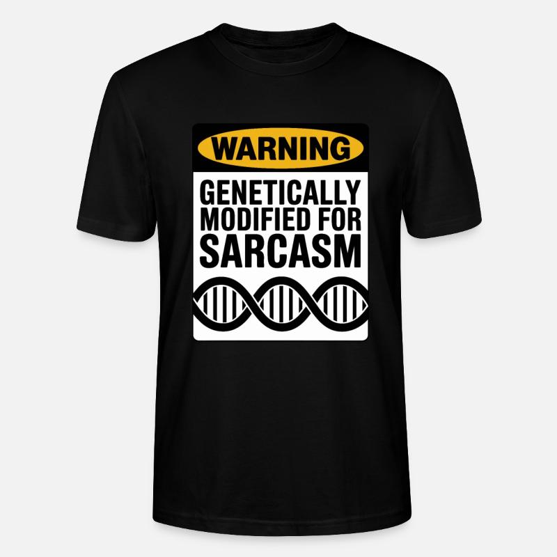 Sarkasmus Gene DNA Genetik - Stanley/Stella Unisex Bio-T-Shirt CRAFTER - Schwarz