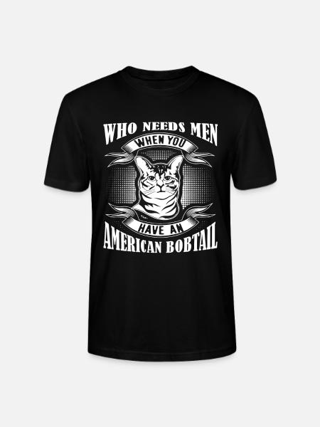 Have An American Bobtail Cat - Stanley/Stella CRAFTER Unisex Organic T-Shirt - black